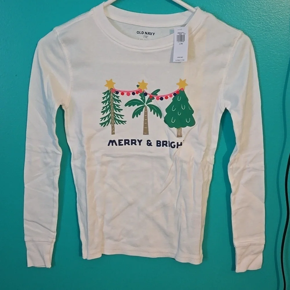 Old Navy Merry & Bright Holiday Pajama Set